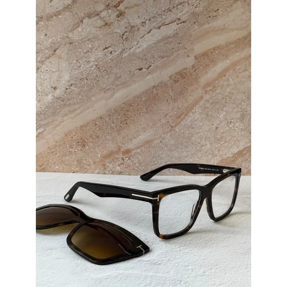 Tom Ford Tortoiseshell and Brown Gradient Lens Sunglasses with Cream Case